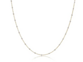 15" Choker Simplicity Chain Gold - 2mm Pearl